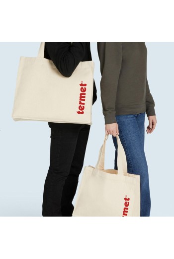 Duża trwała i pakowna torba z logo Termet - 50 szt.